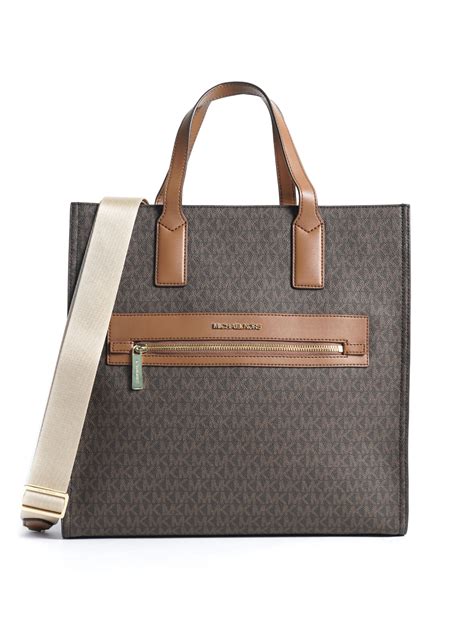 michael kors north south tote brown